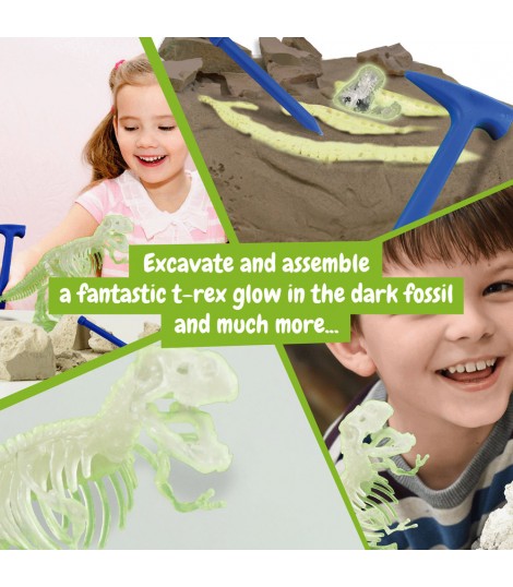Fossil Excavation Kit III Juego educativo suministrado con una bolsa de regalo de papel kraft 115 g m