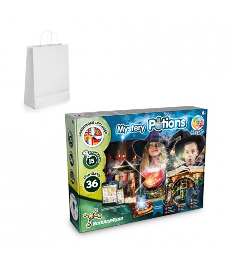 Mystery Potions Kit II Kit educativo suministrado con una bolsa de regalo de papel kraft 100 g m