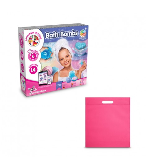 Bath Bombs Kit IV Juguete educativo suministrado con una bolsa de regalo de non woven 80 g m
