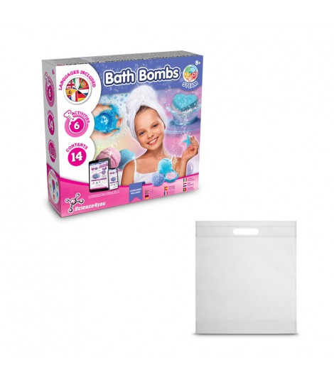 Bath Bombs Kit IV Juguete educativo suministrado con una bolsa de regalo de non woven 80 g m