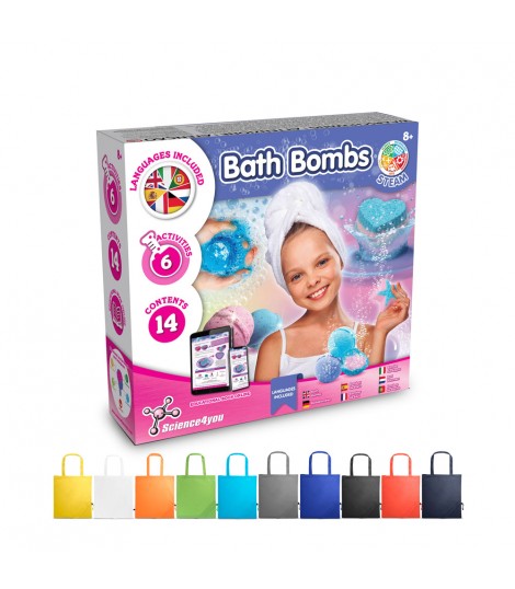 Bath Bombs Kit V Juguete educativo suministrado con una bolsa de regalo plegable de 190T