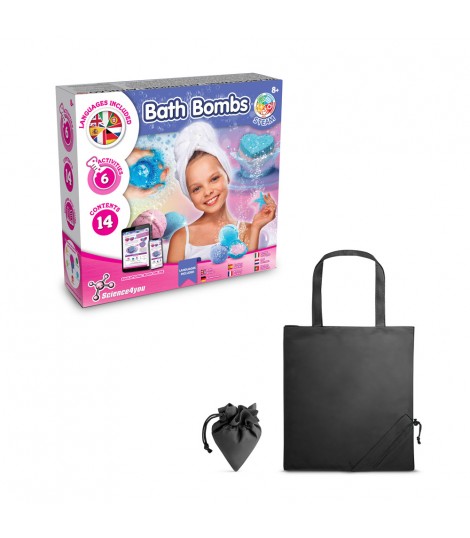 Bath Bombs Kit V Juguete educativo suministrado con una bolsa de regalo plegable de 190T