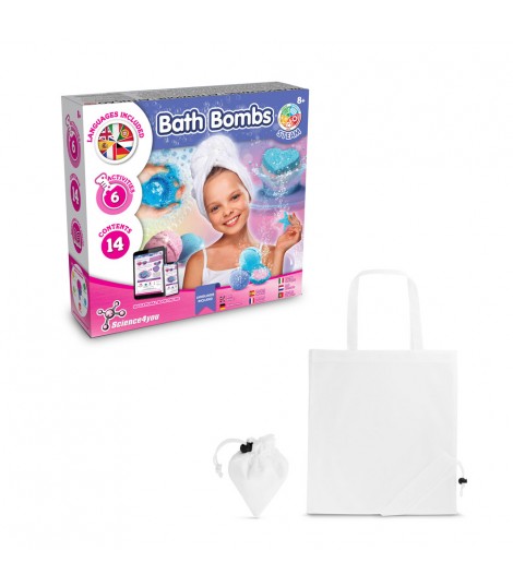 Bath Bombs Kit V Juguete educativo suministrado con una bolsa de regalo plegable de 190T