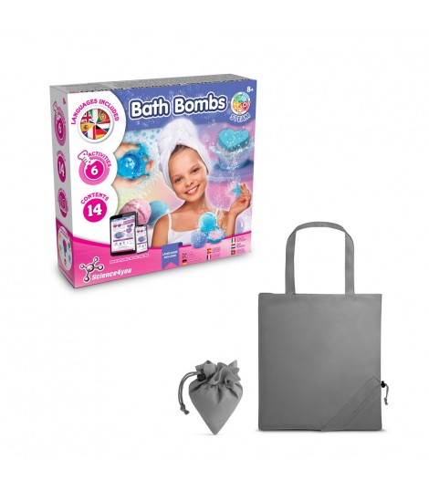 Bath Bombs Kit V Juguete educativo suministrado con una bolsa de regalo plegable de 190T