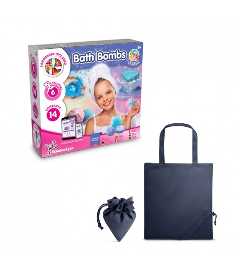 Bath Bombs Kit V Juguete educativo suministrado con una bolsa de regalo plegable de 190T