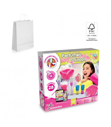 Perfume Soap Factory Kit II Juego educativo suministrado con una bolsa de regalo de papel kraft 90 g m