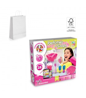 Perfume Soap Factory Kit II Juego educativo suministrado con una bolsa de regalo de papel kraft 90 g m