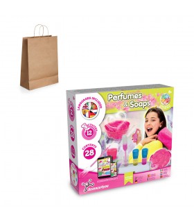 Perfume Soap Factory Kit III Juego educativo suministrado con una bolsa de regalo de papel kraft 115 g m