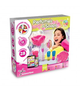 Perfume Soap Factory Kit III Juego educativo suministrado con una bolsa de regalo de papel kraft 115 g m