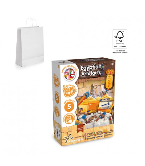 Ancient Egypt Excavation Kit II Juego educativo suministrado con una bolsa de regalo de papel kraft 90 g m