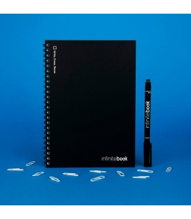 INFINITEBOOK PLAIN A5 Infinitebook con tapa flexible y 15 paginas de pizarra blanca lisas