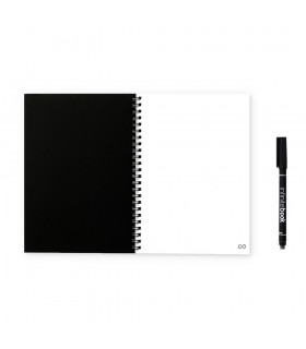 INFINITEBOOK PLAIN A5 Infinitebook con tapa flexible y 15 paginas de pizarra blanca lisas