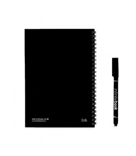 INFINITEBOOK PLAIN A5 Infinitebook con tapa flexible y 15 paginas de pizarra blanca lisas