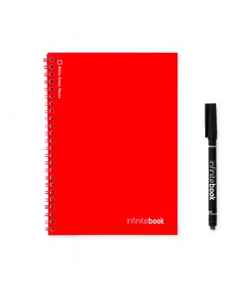 INFINITEBOOK PLAIN A5 Infinitebook con tapa flexible y 15 paginas de pizarra blanca lisas