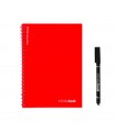 INFINITEBOOK PLAIN A5 Infinitebook con tapa flexible y 15 paginas de pizarra blanca lisas
