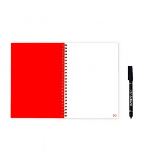INFINITEBOOK PLAIN A5 Infinitebook con tapa flexible y 15 paginas de pizarra blanca lisas