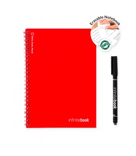 INFINITEBOOK PLAIN A5 Infinitebook con tapa flexible y 15 paginas de pizarra blanca lisas
