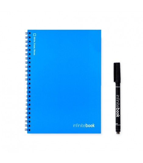INFINITEBOOK PLAIN A5 Infinitebook con tapa flexible y 15 paginas de pizarra blanca lisas