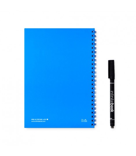 INFINITEBOOK PLAIN A5 Infinitebook con tapa flexible y 15 paginas de pizarra blanca lisas