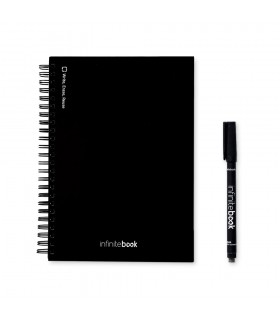 STARTER KIT INFINITEBOOK A5 El set incluye un Infinitebook un kit de limpieza un marcador y un portamarcadores