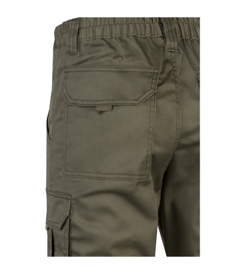 VL LUGH Pantalon elastico multibolsillos 240g m en algodon 46 EME 38 y poliester 16