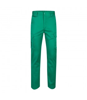 VL LUGH Pantalon elastico multibolsillos 240g m en algodon 46 EME 38 y poliester 16