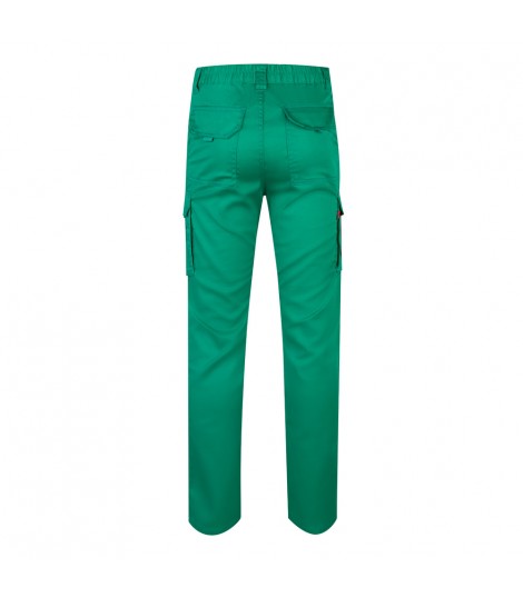 VL LUGH Pantalon elastico multibolsillos 240g m en algodon 46 EME 38 y poliester 16