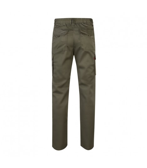 VL LUGH Pantalon elastico multibolsillos 240g m en algodon 46 EME 38 y poliester 16