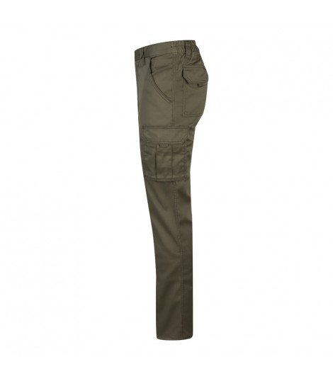 VL LUGH Pantalon elastico multibolsillos 240g m en algodon 46 EME 38 y poliester 16