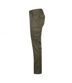 VL LUGH Pantalon elastico multibolsillos 240g m en algodon 46 EME 38 y poliester 16