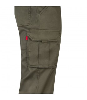 VL LUGH Pantalon elastico multibolsillos 240g m en algodon 46 EME 38 y poliester 16