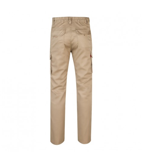 VL LUGH Pantalon elastico multibolsillos 240g m en algodon 46 EME 38 y poliester 16