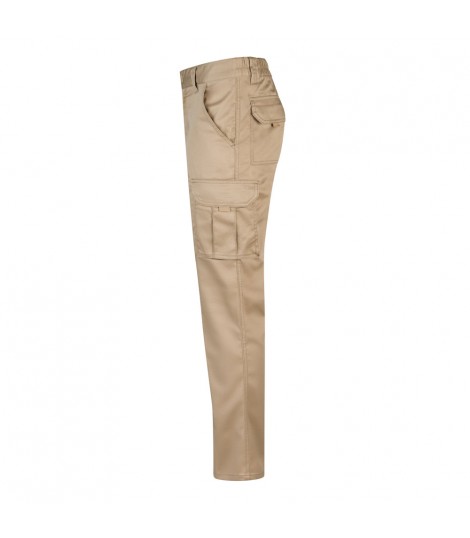 VL LUGH Pantalon elastico multibolsillos 240g m en algodon 46 EME 38 y poliester 16