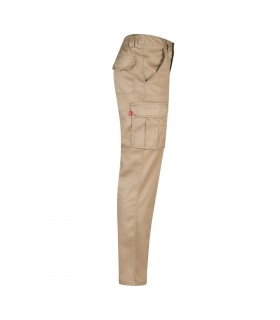 VL LUGH Pantalon elastico multibolsillos 240g m en algodon 46 EME 38 y poliester 16