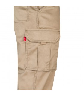 VL LUGH Pantalon elastico multibolsillos 240g m en algodon 46 EME 38 y poliester 16