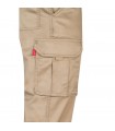 VL LUGH Pantalon elastico multibolsillos 240g m en algodon 46 EME 38 y poliester 16