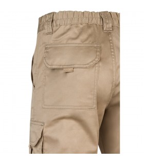 VL LUGH Pantalon elastico multibolsillos 240g m en algodon 46 EME 38 y poliester 16