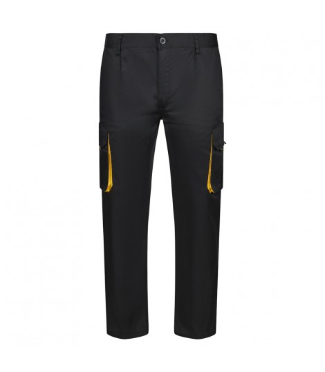 VL HYPNOS Pantalon de sarga multibolsillos bicolor 200g m en algodon 35 y poliester 65