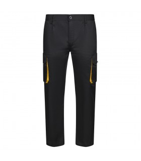 VL HYPNOS Pantalon de sarga multibolsillos bicolor 200g m en algodon 35 y poliester 65