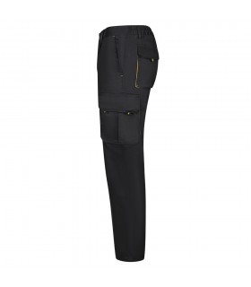 VL HYPNOS Pantalon de sarga multibolsillos bicolor 200g m en algodon 35 y poliester 65
