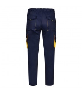 VL HYPNOS Pantalon de sarga multibolsillos bicolor 200g m en algodon 35 y poliester 65