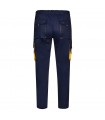 VL HYPNOS Pantalon de sarga multibolsillos bicolor 200g m en algodon 35 y poliester 65