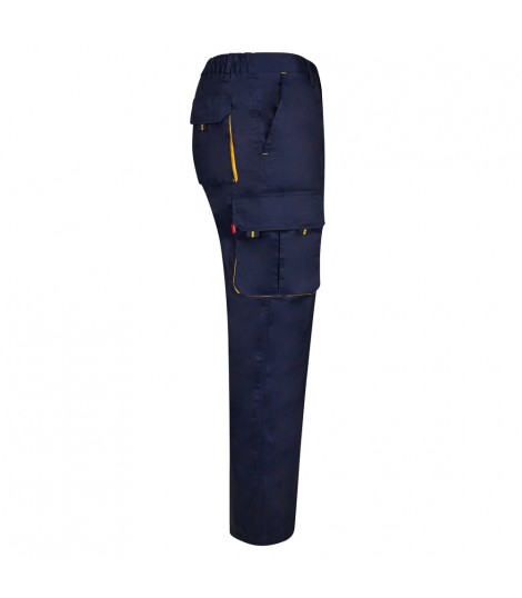 VL HYPNOS Pantalon de sarga multibolsillos bicolor 200g m en algodon 35 y poliester 65