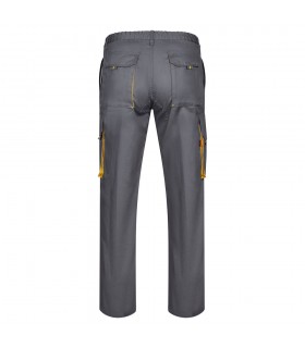 VL HYPNOS Pantalon de sarga multibolsillos bicolor 200g m en algodon 35 y poliester 65