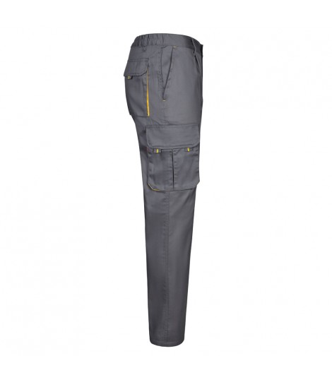 VL HYPNOS Pantalon de sarga multibolsillos bicolor 200g m en algodon 35 y poliester 65