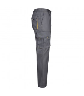 VL HYPNOS Pantalon de sarga multibolsillos bicolor 200g m en algodon 35 y poliester 65