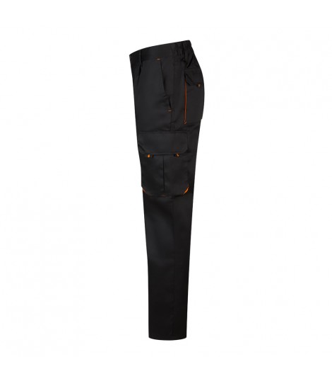 VL HYPNOS Pantalon de sarga multibolsillos bicolor 200g m en algodon 35 y poliester 65