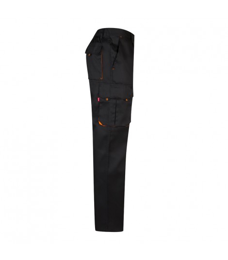 VL HYPNOS Pantalon de sarga multibolsillos bicolor 200g m en algodon 35 y poliester 65