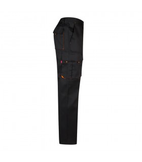 VL HYPNOS Pantalon de sarga multibolsillos bicolor 200g m en algodon 35 y poliester 65
