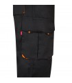 VL HYPNOS Pantalon de sarga multibolsillos bicolor 200g m en algodon 35 y poliester 65